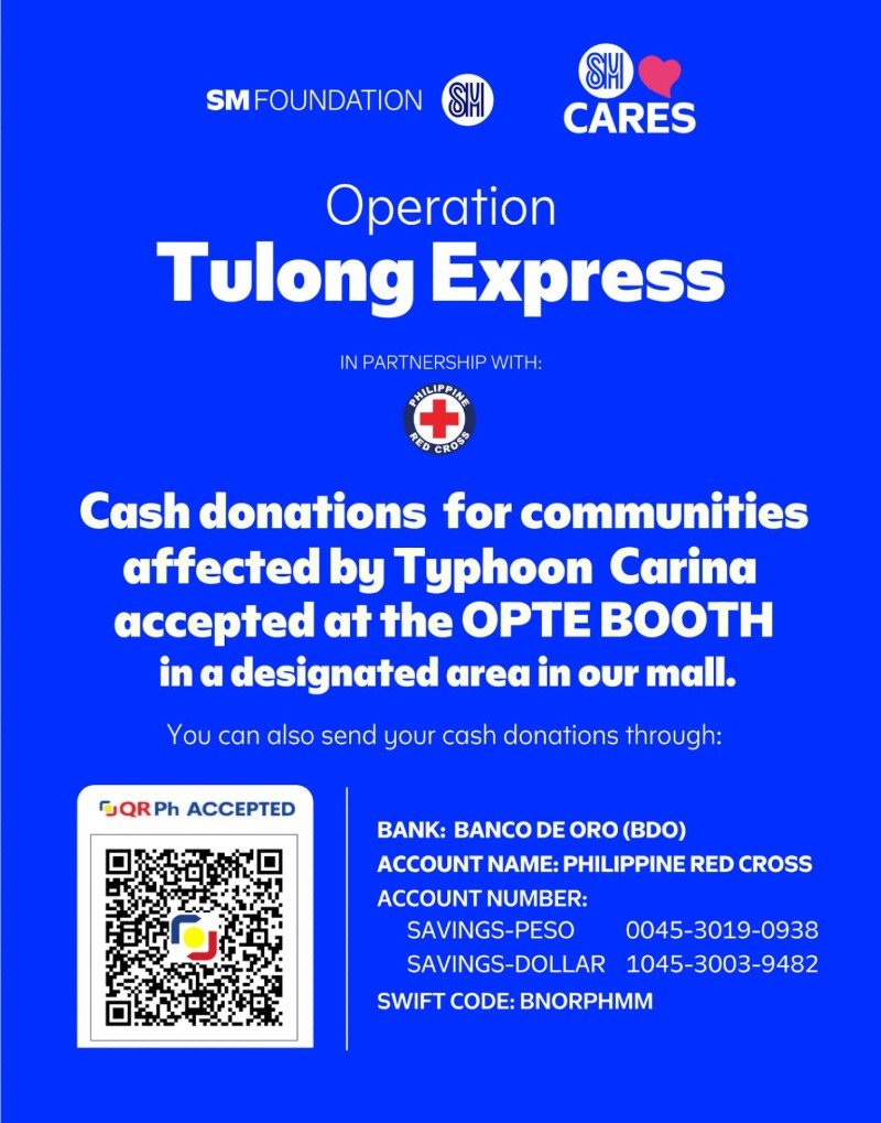 SM Foundation’s Operation Tulong Express Booth