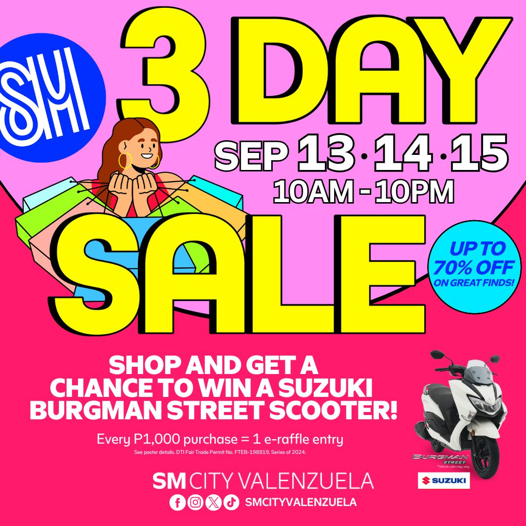 BER-ry Special 3-Day Sale at SM City Valenzuela