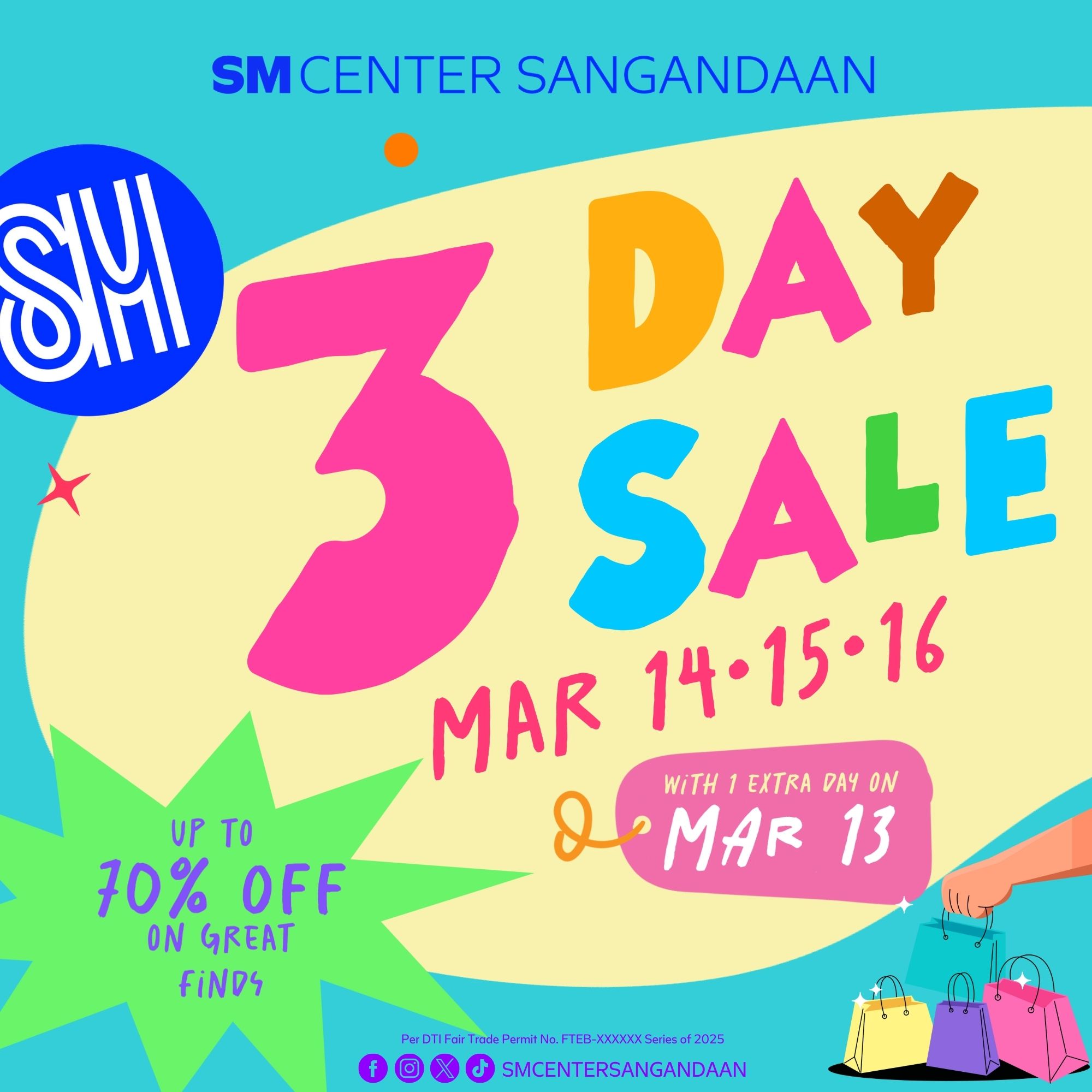 Shop, Save, Slay at SM Center Sangandaan’s 3 Day Sale